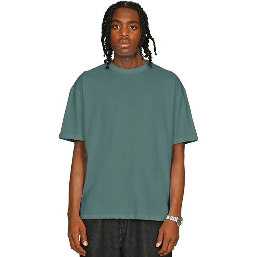 Casual Classics Unisex Adult Combed Ringspun Cotton Oversized T-Shirt / Pine Gre